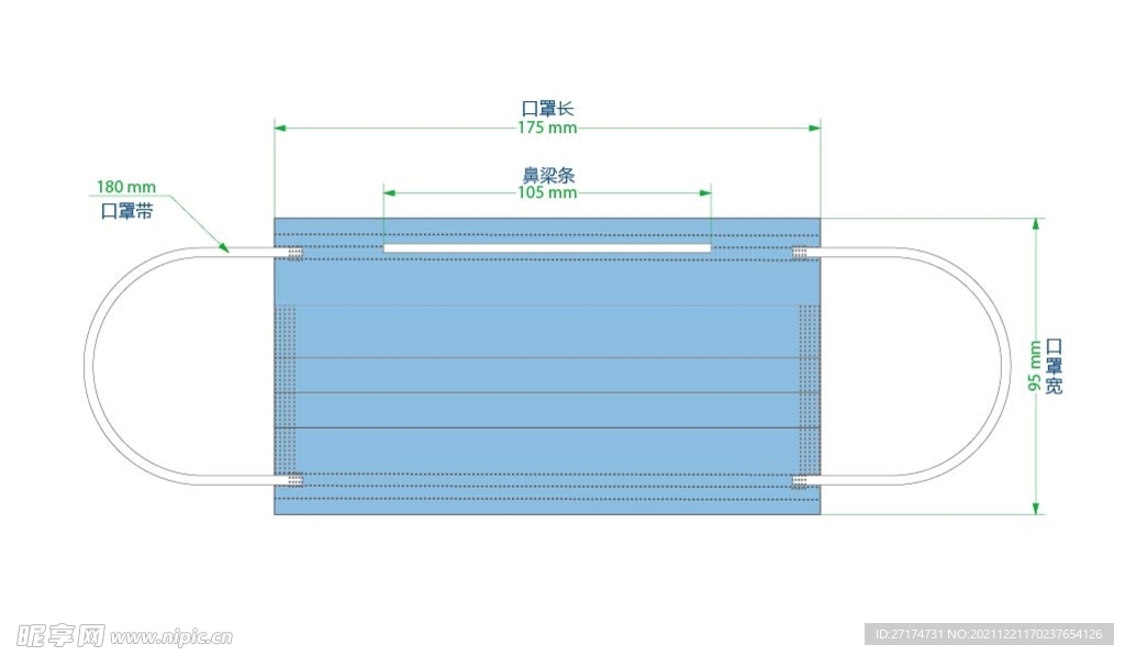 口罩尺寸 口罩设计