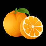 手绘橙子 橘子 生鲜水果素材p