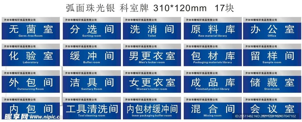 厂房科室不锈钢门牌