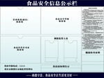 食品安全公示栏