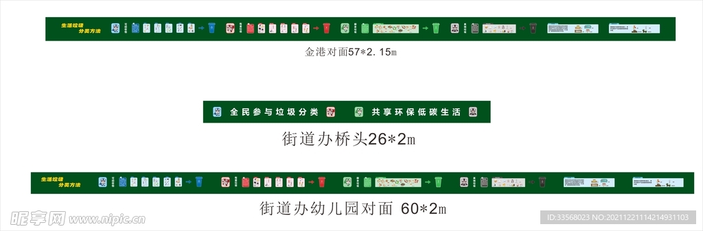 垃圾分类绿植墙围挡