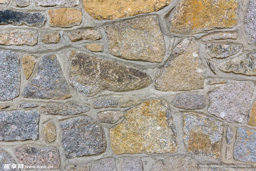 鹅卵石 石墙背景 