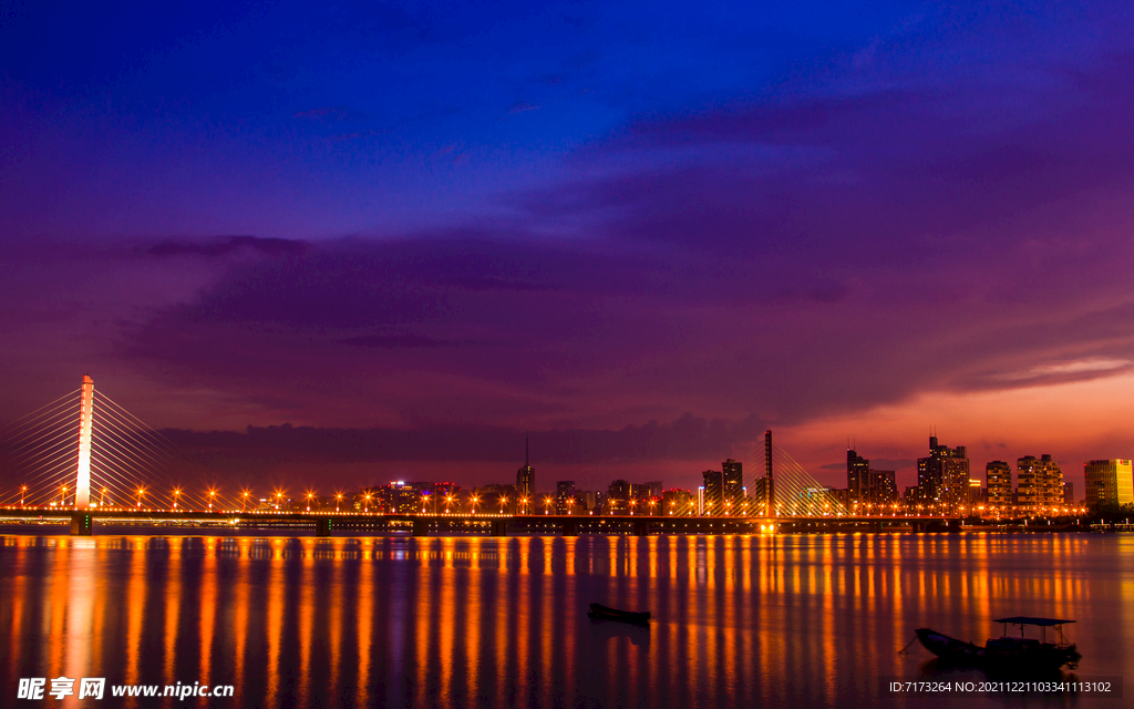 杭州钱塘江夜景