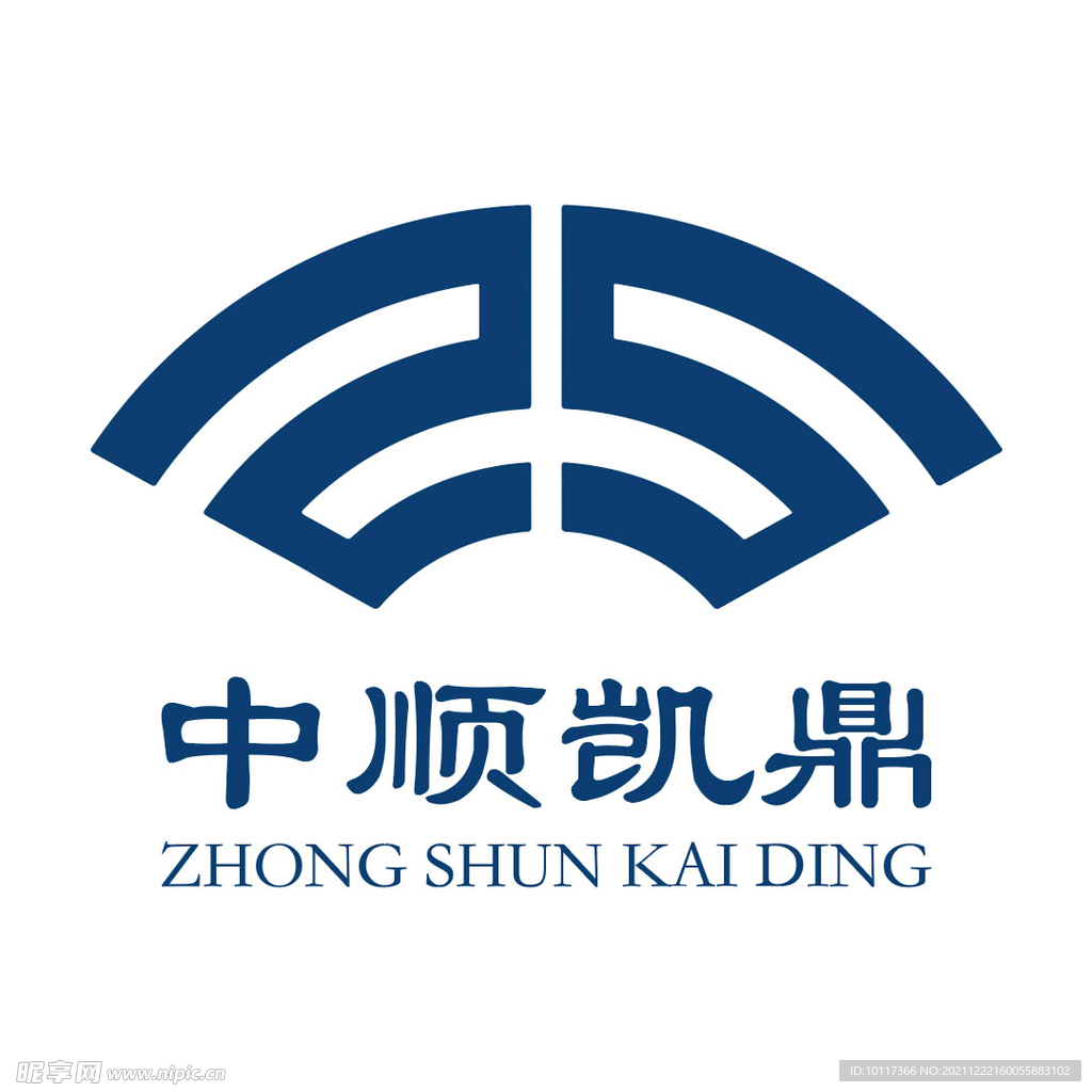 中顺凯鼎公司标志LOGO对称