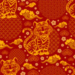 中国风虎年元素   