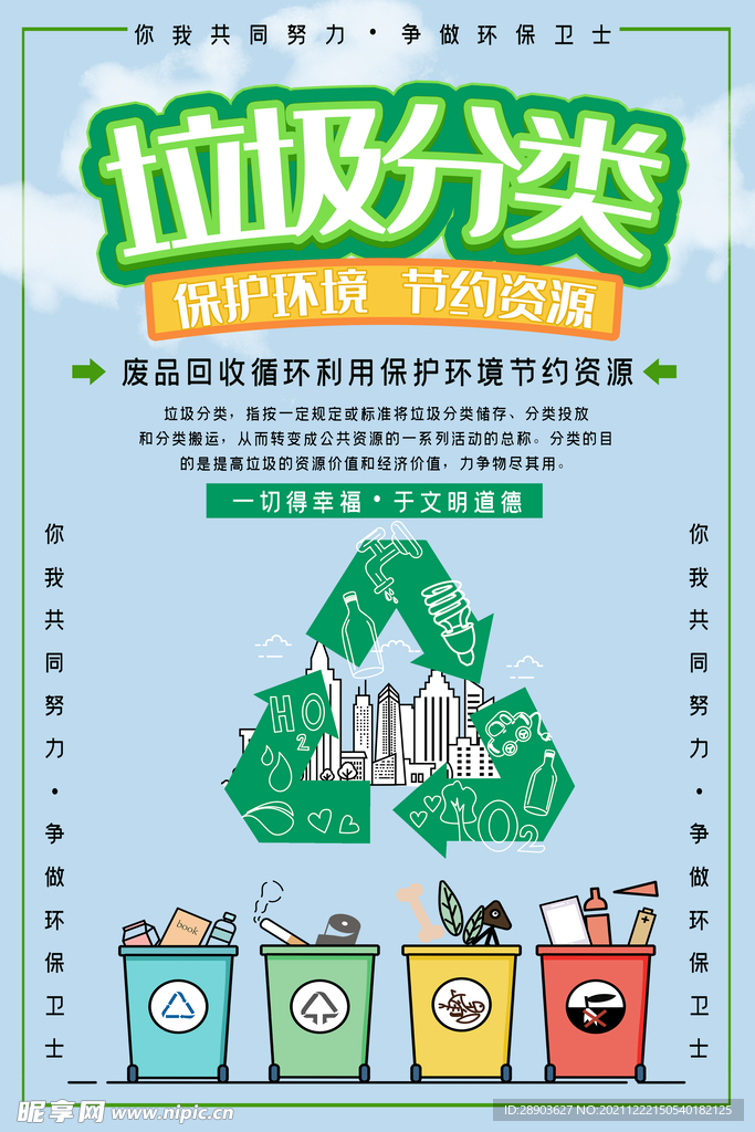 垃圾分类海报
