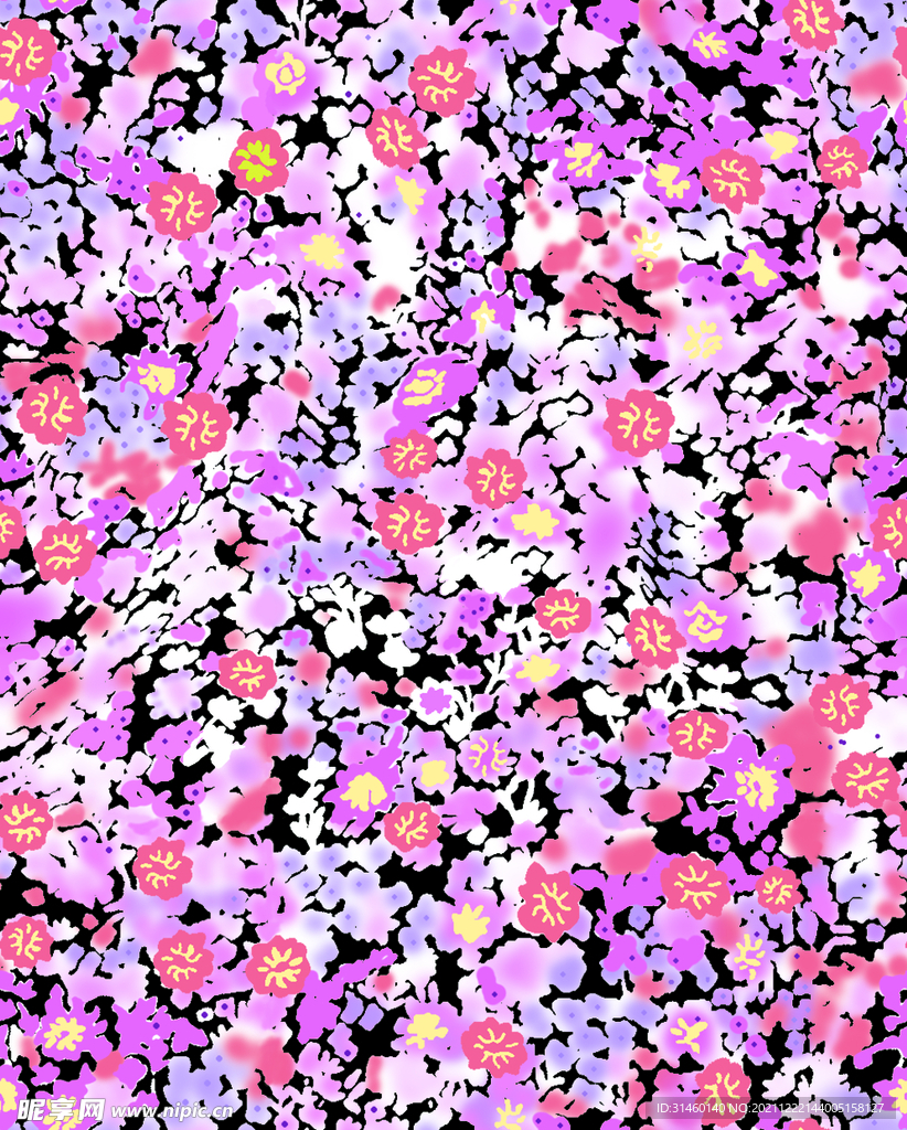 扎染花 