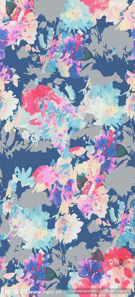 水彩花