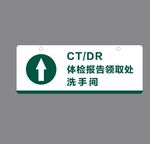 医院ct室指路吊牌