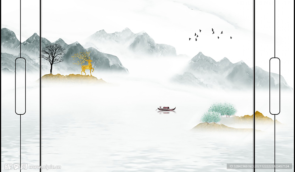 新中式背景