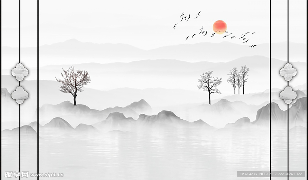 新中式背景