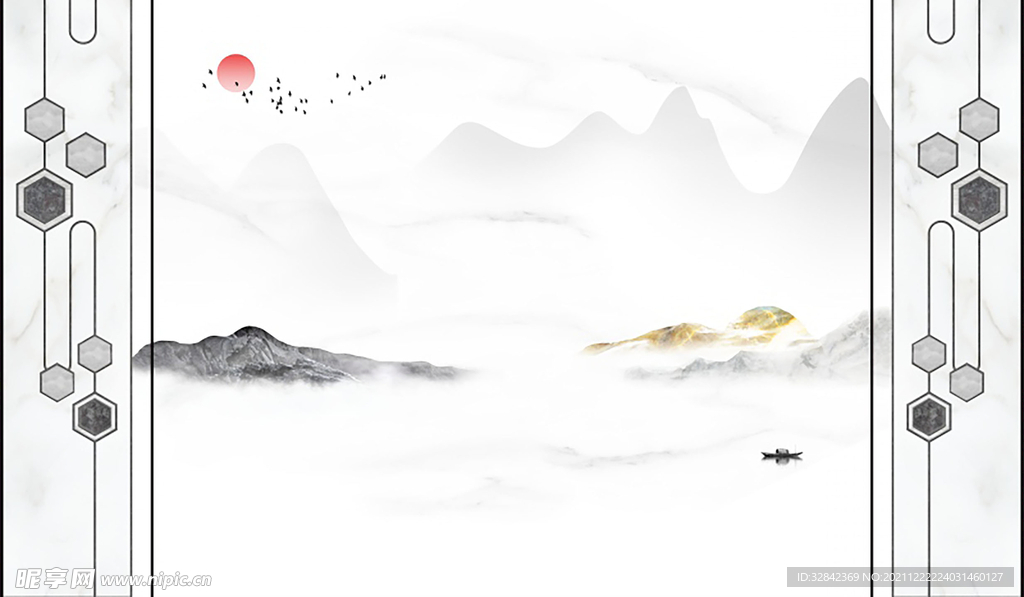 新中式背景