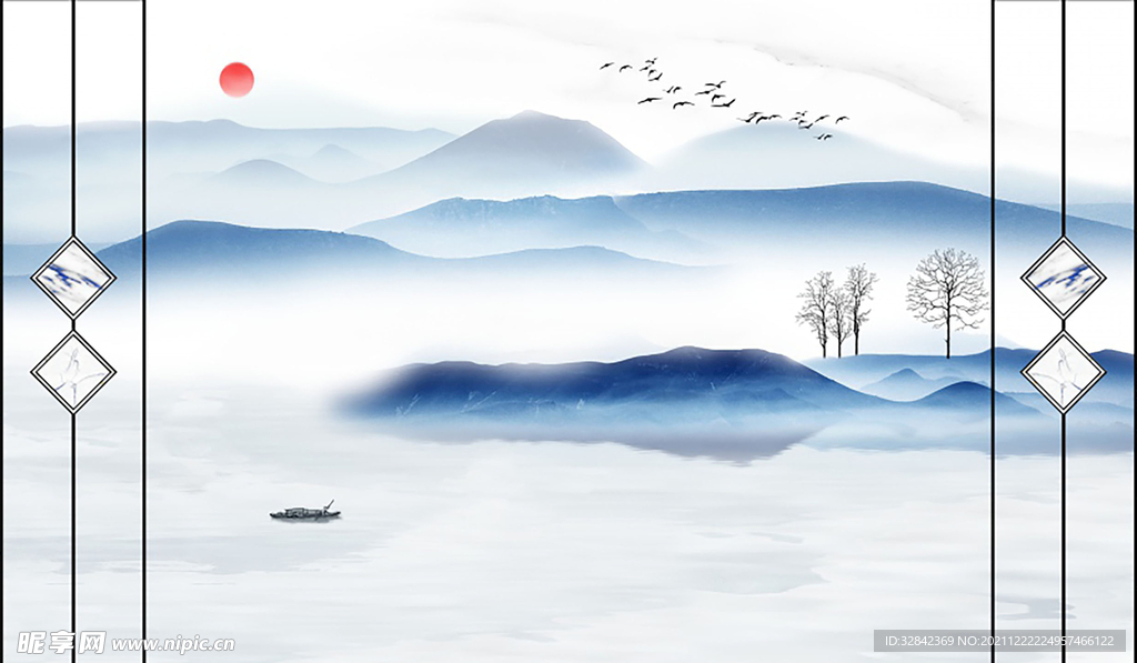 新中式背景