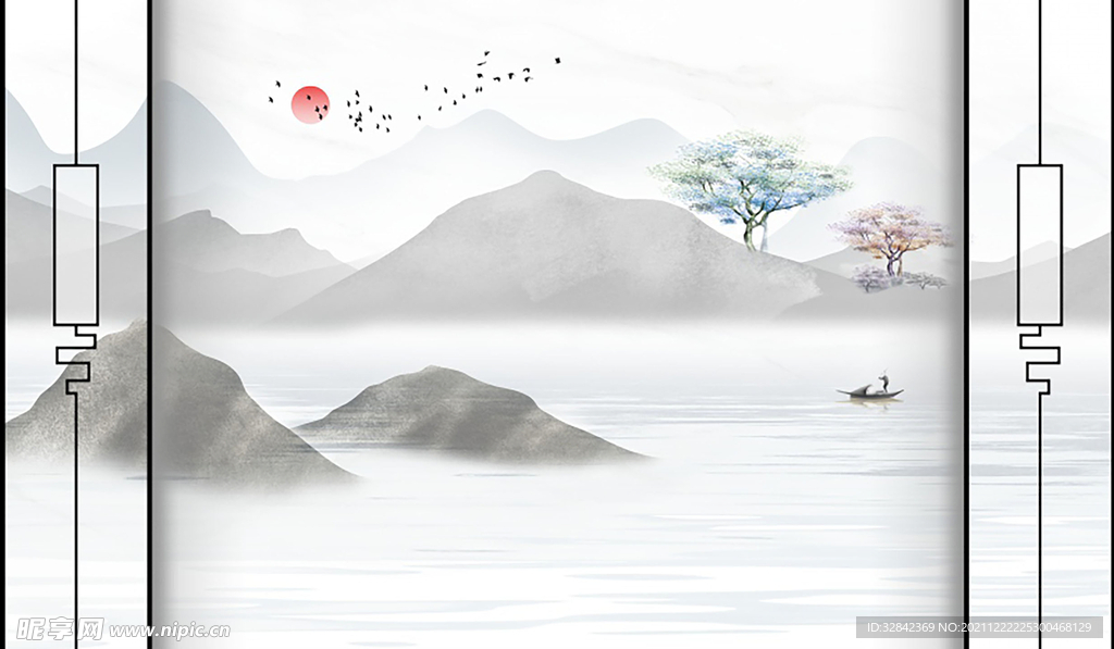 新中式背景