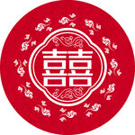 双喜矢量图案