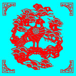 鸟与松树剪纸