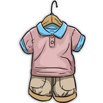 童装小孩儿的衣服晾衣服