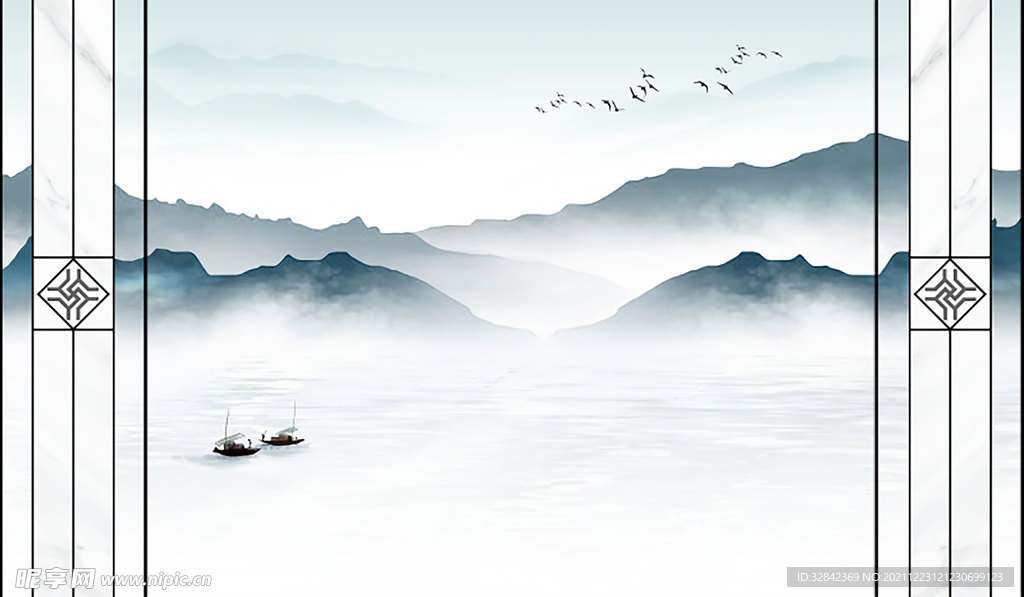 新中式背景