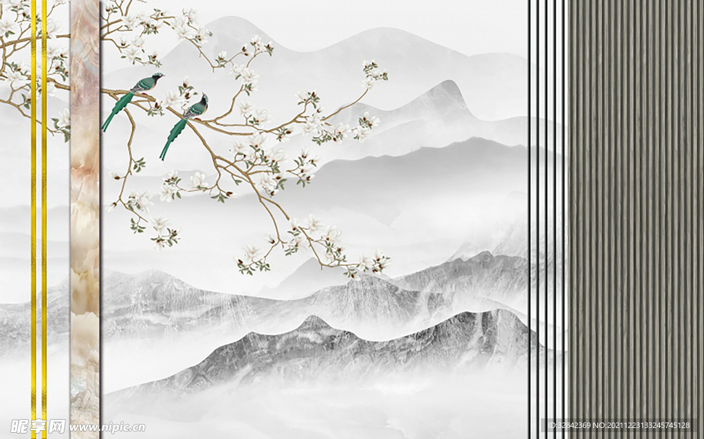 新中式背景