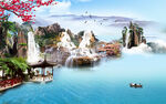 新中式背景