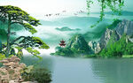 新中式背景