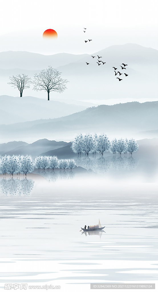 玄关山水