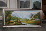 风景油画实拍