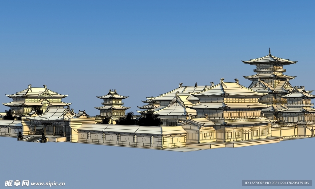 3D古建筑