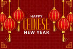 新年灯笼背景 