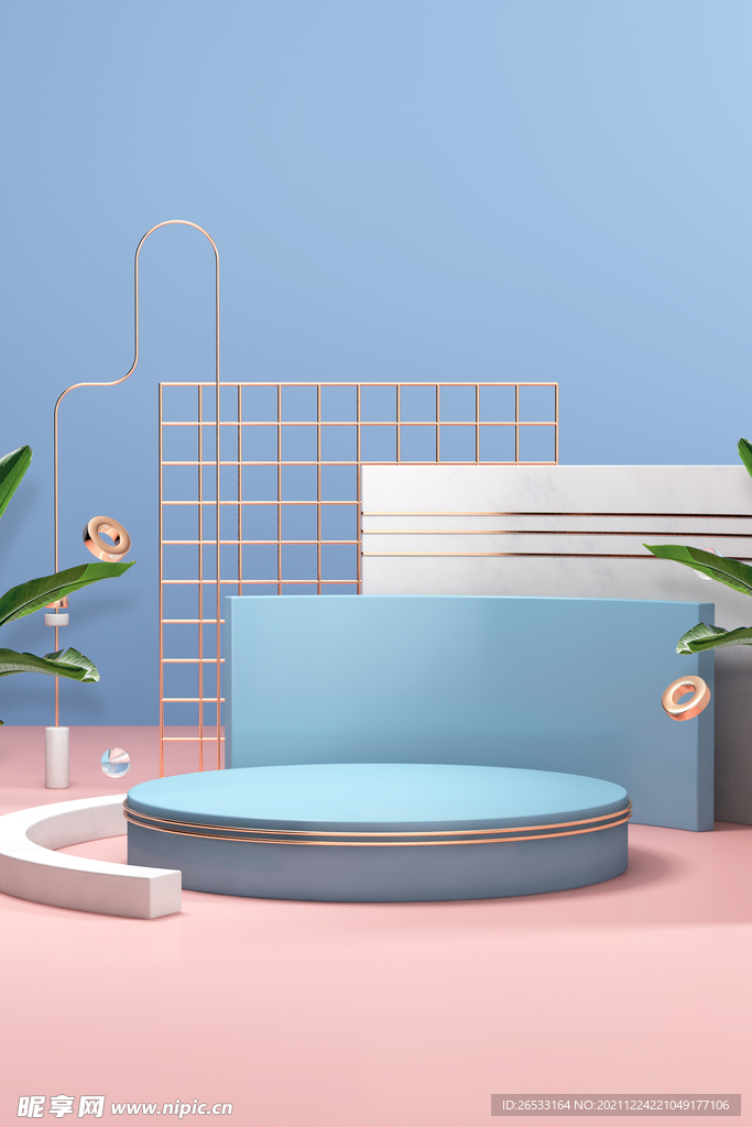 c4d背景 c4d产品展台
