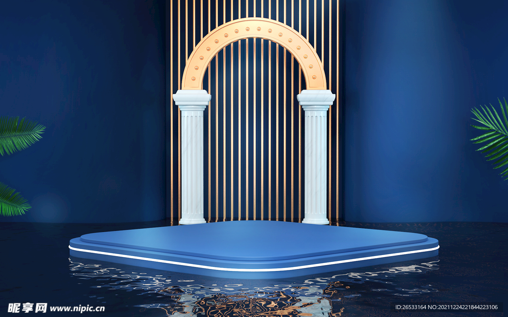 c4d背景 c4d产品展台