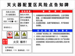 灭火器配置区风险告知牌