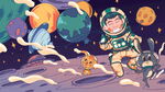 宇宙星空 宇航员