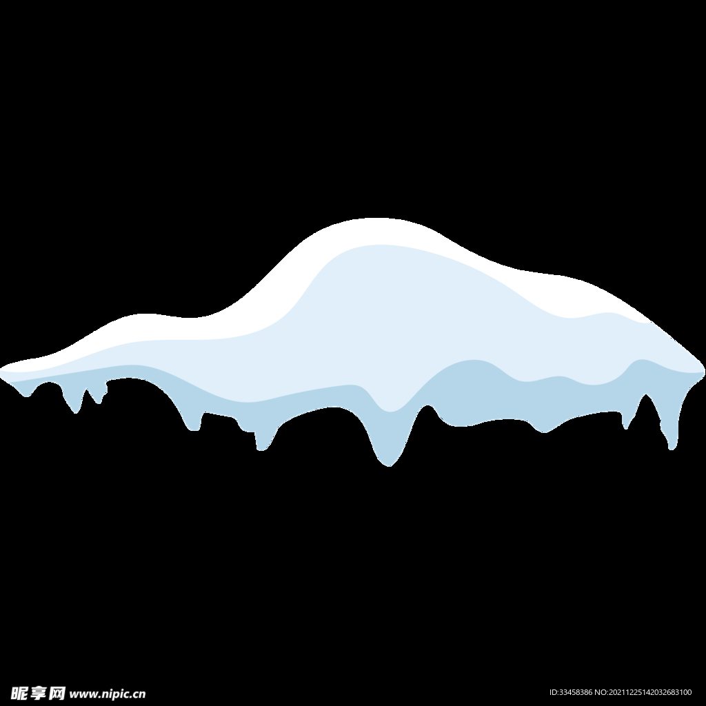 卡通冰雪免扣Png
