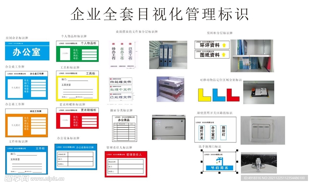 企业目视化管理标识