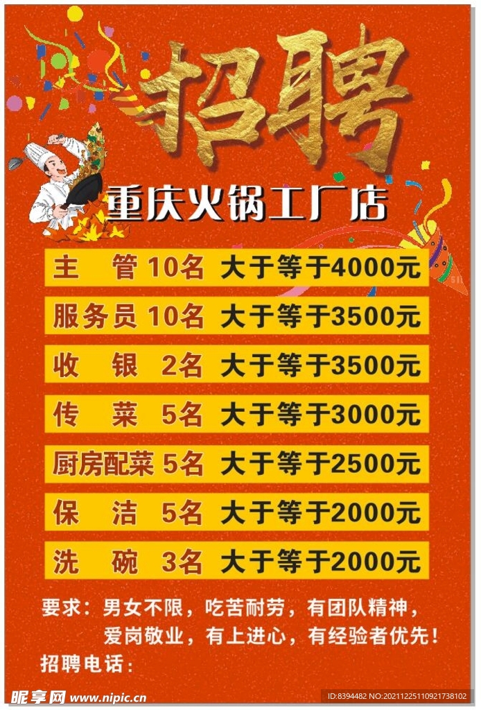 招聘海报