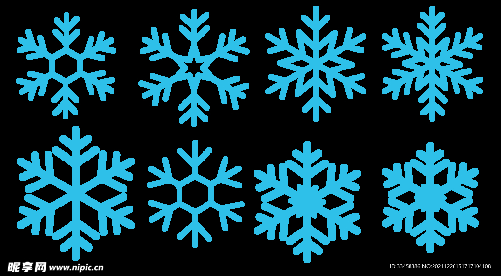 雪花冬天节日