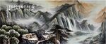 水墨山水背景
