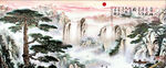 水墨山水背景