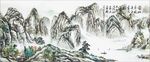 水墨山水背景