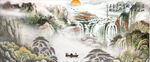 水墨山水背景
