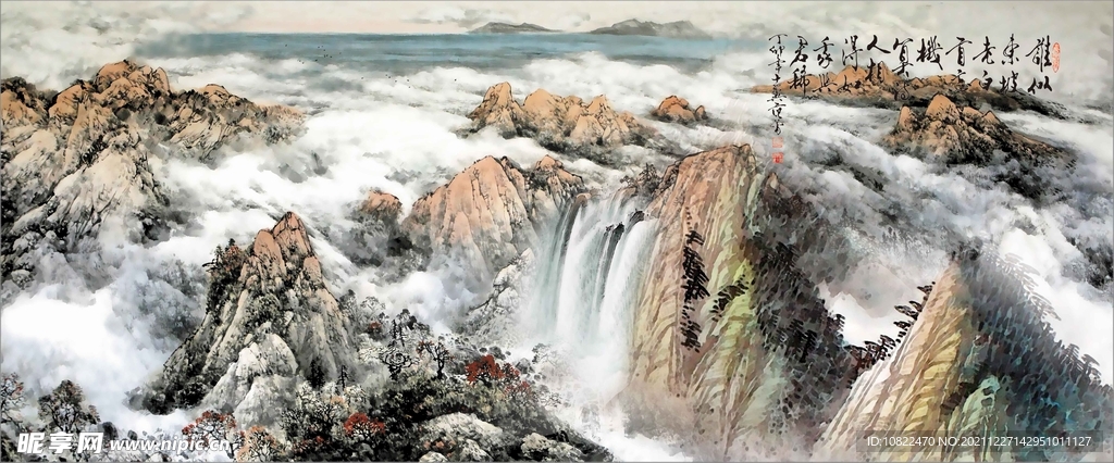 水墨山水背景