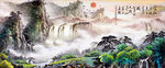 水墨山水背景