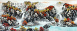 水墨山水背景