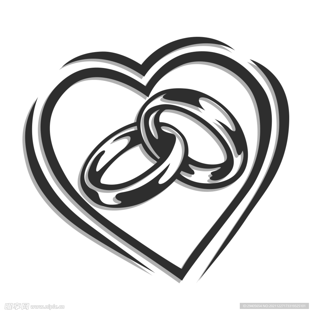 结婚爱心戒指