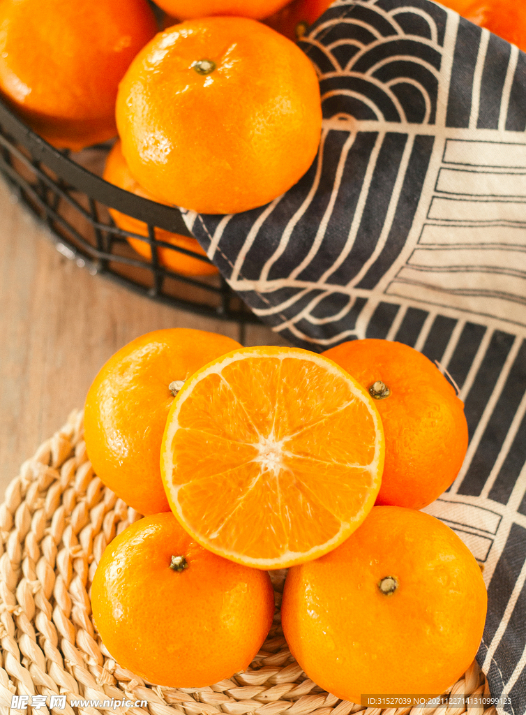 新鲜橙子摄影