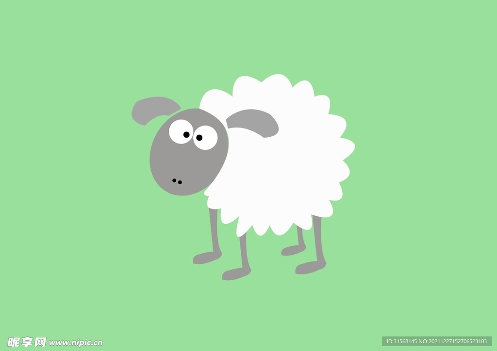 卡通小绵羊