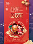 新年习俗海报之初二回娘家