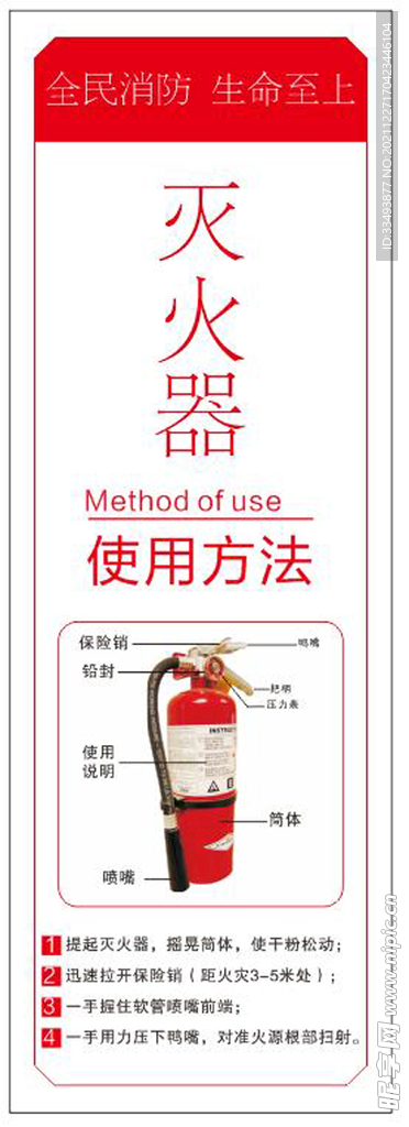 灭火器使用方法