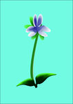 蝴蝶花矢量图